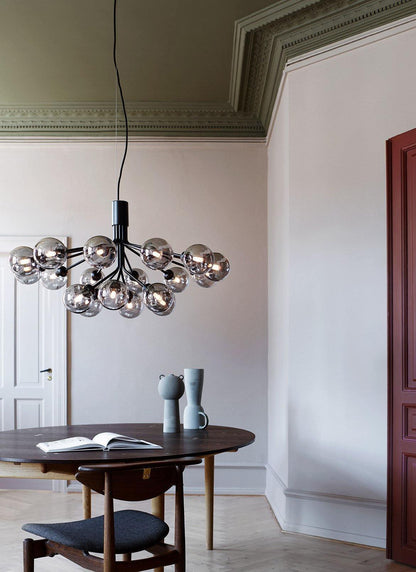 Glass Sphere Cluster Chandelier Chandelier