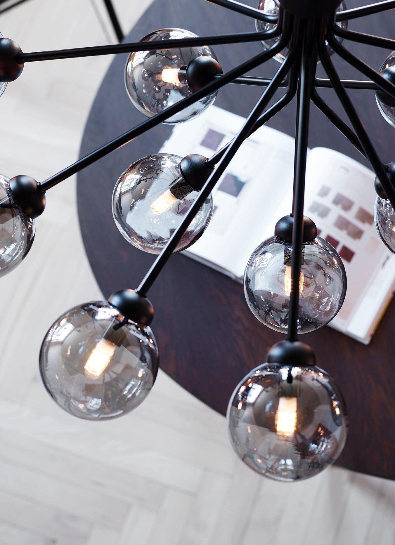 Glass Sphere Cluster Chandelier Chandelier