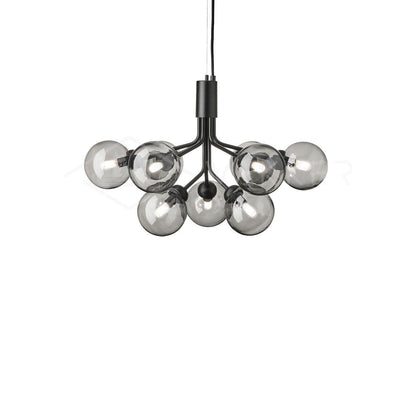 Apiales Chandelier 9heads ? 23.6″ x H 15.8″ / Dia 60cm x H 40cm / Black / Smoky Chandelier