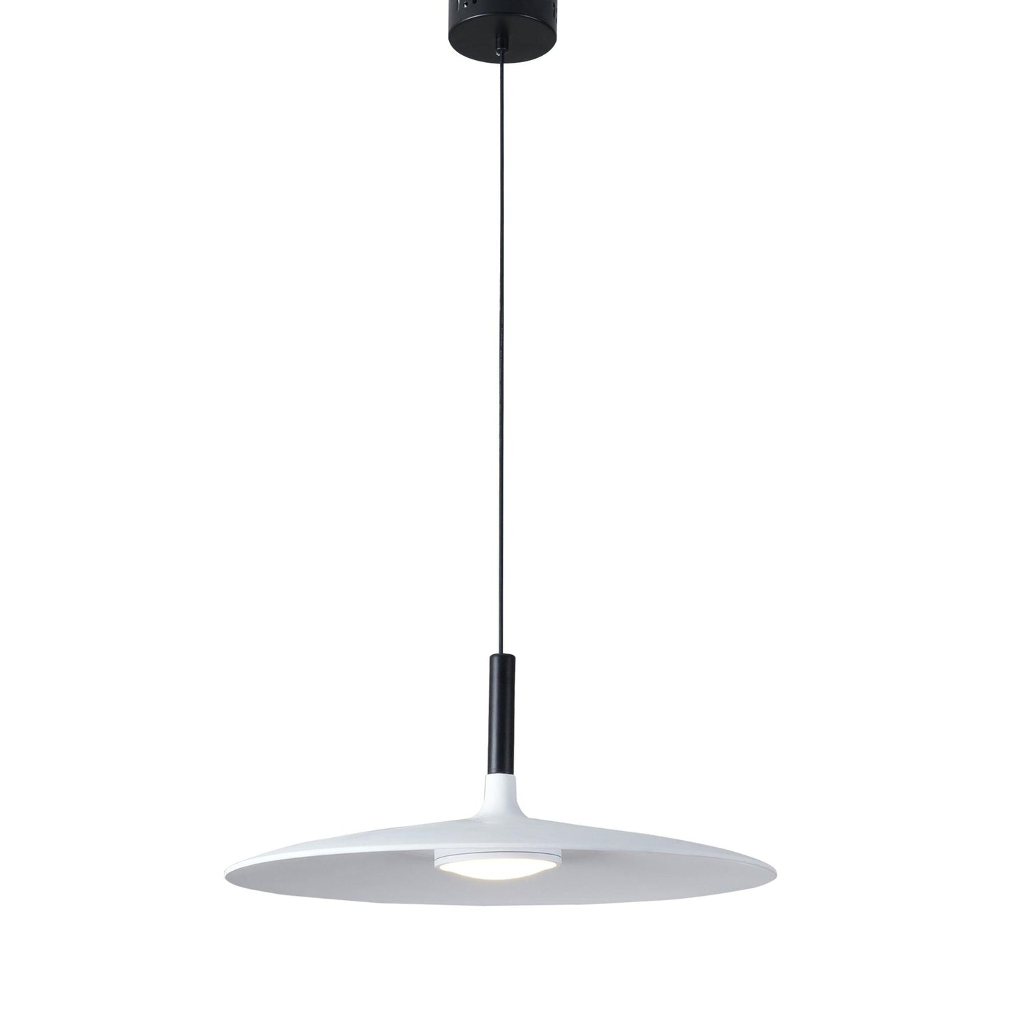 Aplomb Metal Pendant Lamp Φ 17.7″ x H 7″ / Dia 45cm x H 17cm / Matt White / Warm Light Pendant light