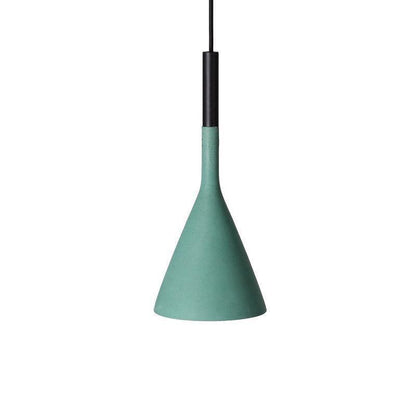 Conical Concrete Pendant Light 1Head Φ 5.9″ x H 13.8″ / Dia 15cm x H 35cm / Green Pendant light