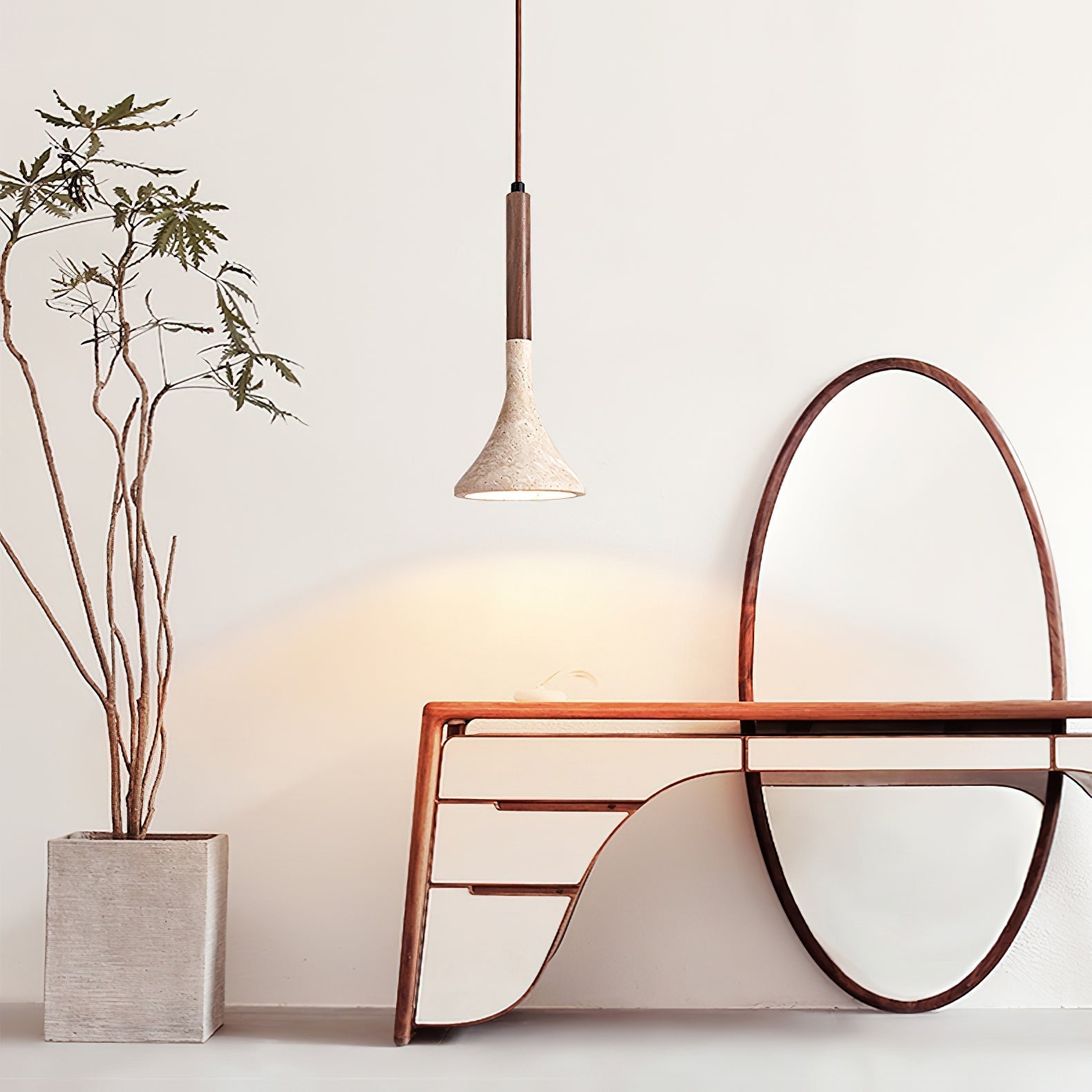 Aplomb Travertine Pendant Lamp Pendant light