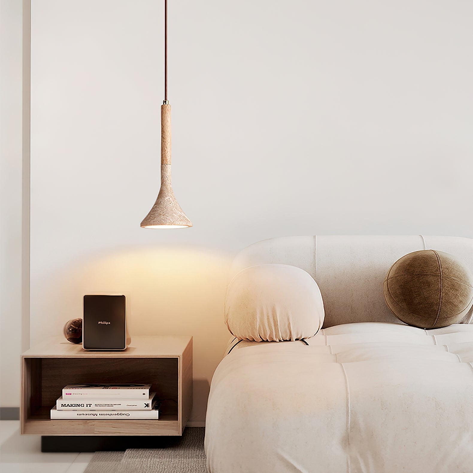 Aplomb Travertine Pendant Lamp Pendant light