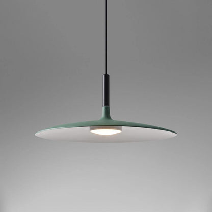 Aplomb Metal Pendant Lamp Φ 17.7″ x H 7″ / Dia 45cm x H 17cm / Green / Warm Light Pendant light