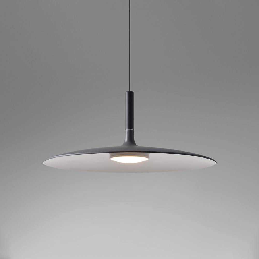 Aplomb Metal Pendant Lamp Φ 17.7″ x H 7″ / Dia 45cm x H 17cm / Matt black / Warm Light Pendant light