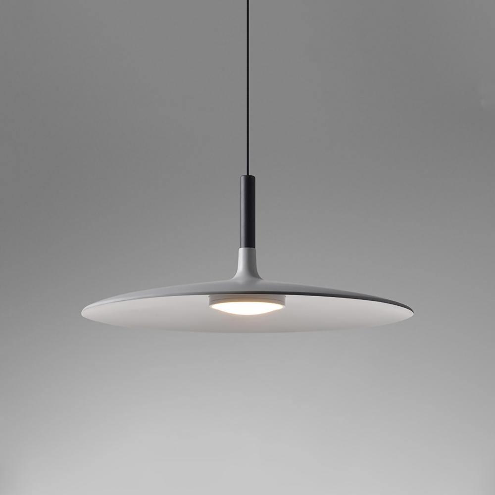 Aplomb Metal Pendant Lamp Φ 17.7″ x H 7″ / Dia 45cm x H 17cm / Matt grey / Warm Light Pendant light