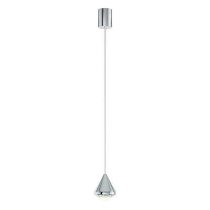 Apollo Pendant Lamp Dia 3.9″ x H 59″ / Dia 10cm x H 150cm / Chrome / Warm Light Pendant light