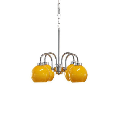 Loa Chandeliers 4 heads Dia 20.4″ x H 16.5″ / Dia 52cm x H 42cm / Orange Chandelier