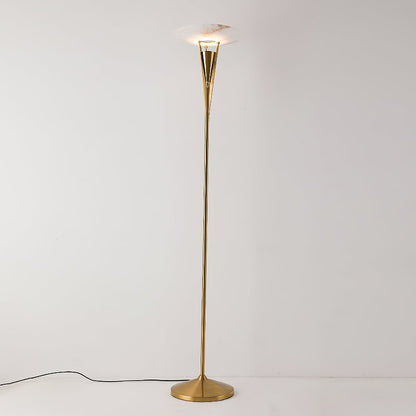 Aragon Floor Lamp Dia 13.4″ x H 66.9″ & Warm Light / Copper / US Plug Floor lamp