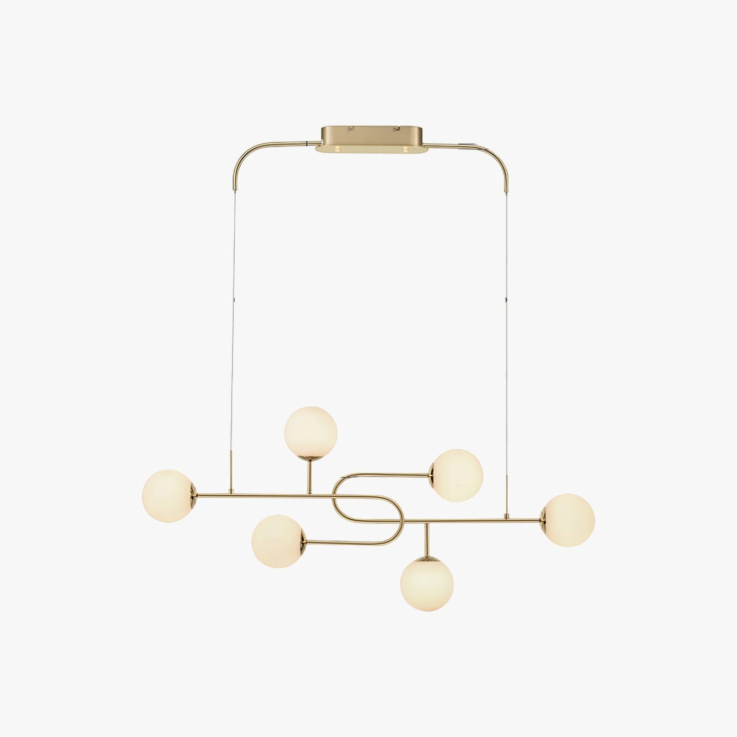 Arc Globe Escalante Chandelier 6 heads L 47.2″ x H 59″ / L 120cm x H 150cm / Gold Pendant light