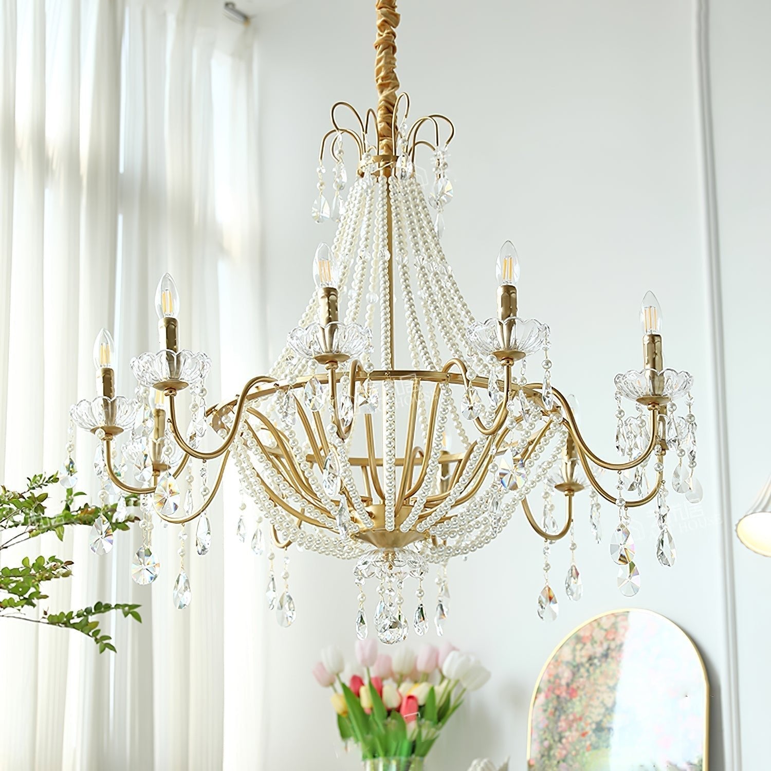 Arcadia Gold Chandelier Chandelier