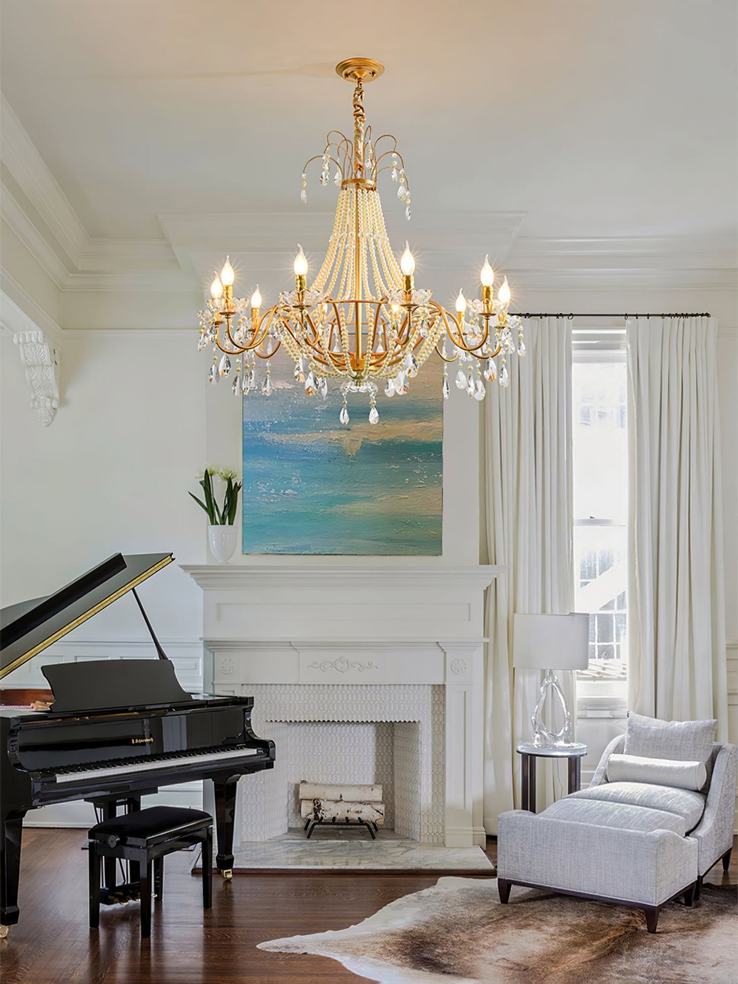 Arcadia Gold Chandelier Chandelier