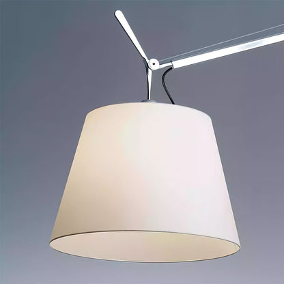 Arcadia Shade Pendant Lamp Dia 47.2″ x H 35.4-51.2″ / Chrome & White Pendant light
