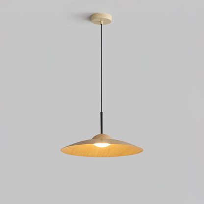 Arcadian Pendant Light ? 15.7″ x H 5.9″ / Dia 40cm x H 15cm / Hydrographic Nature Wood Grain Finish / Warm Light