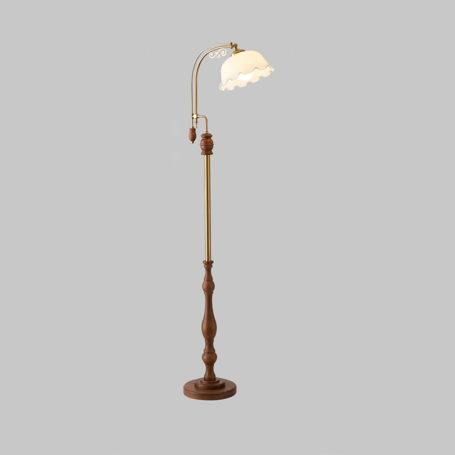 Arch Curves Floor Lamp Dia 17.7″ x H 66.1″ / Milky White / US Plug Floor lamp