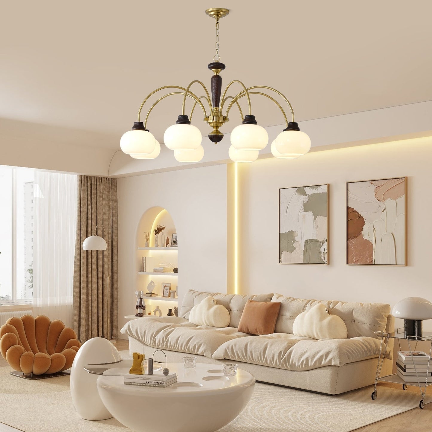 Arched Globe Chandelier Chandelier