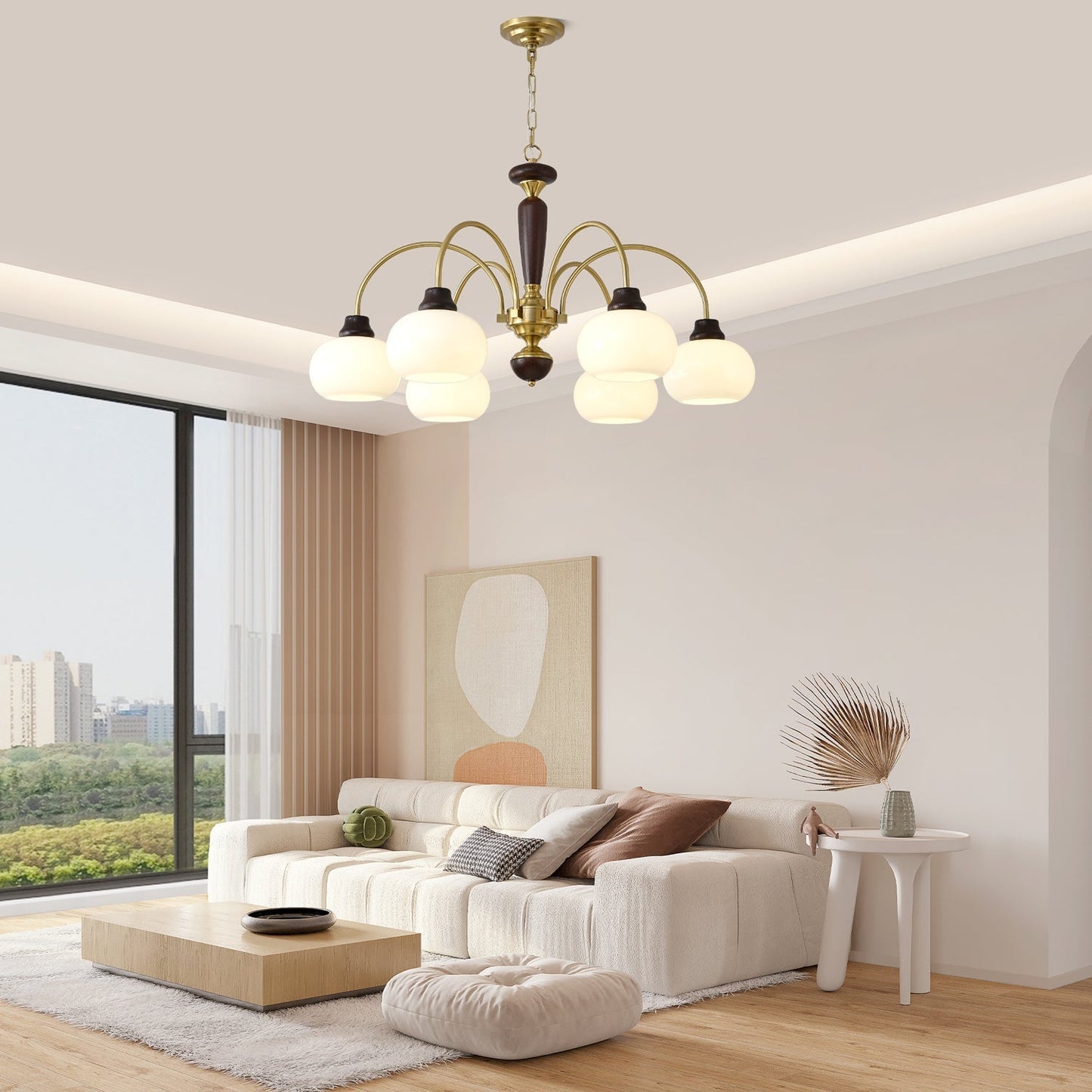 Arched Globe Chandelier Chandelier