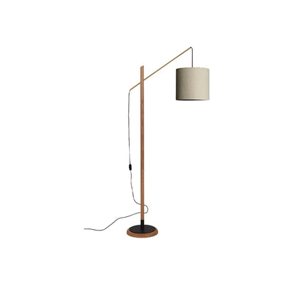 Archer Floor Lamp Dia 33.5″ x H 68.9″ / Dia 85cm x H 175cm / Nature oak & Beige / US Plug Floor lamp