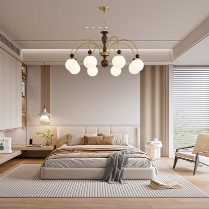 Archway Walnut Color Chandelier Chandelier