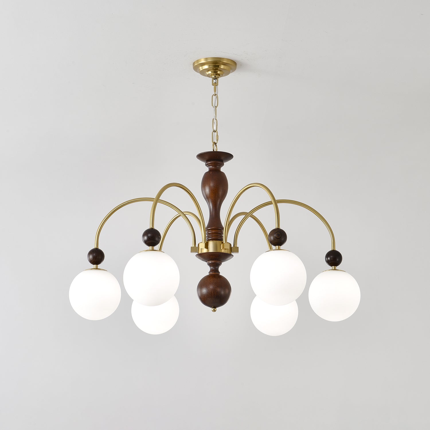 Archway Walnut Color Chandelier Chandelier