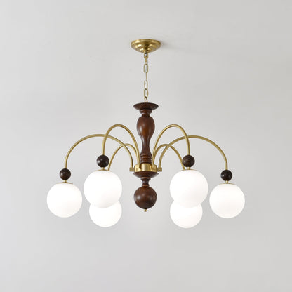 Archway Walnut Color Chandelier Chandelier