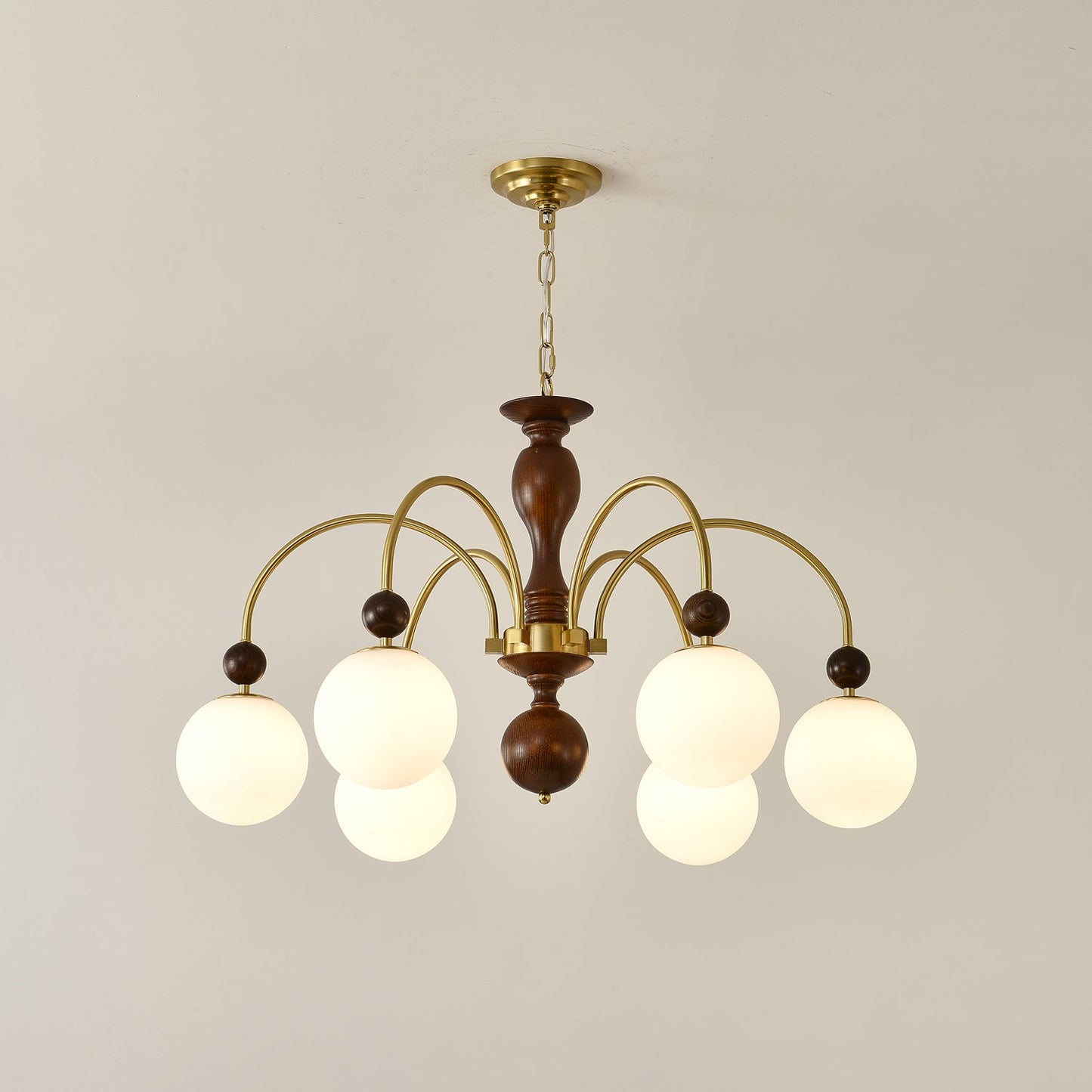Archway Walnut Color Chandelier Chandelier