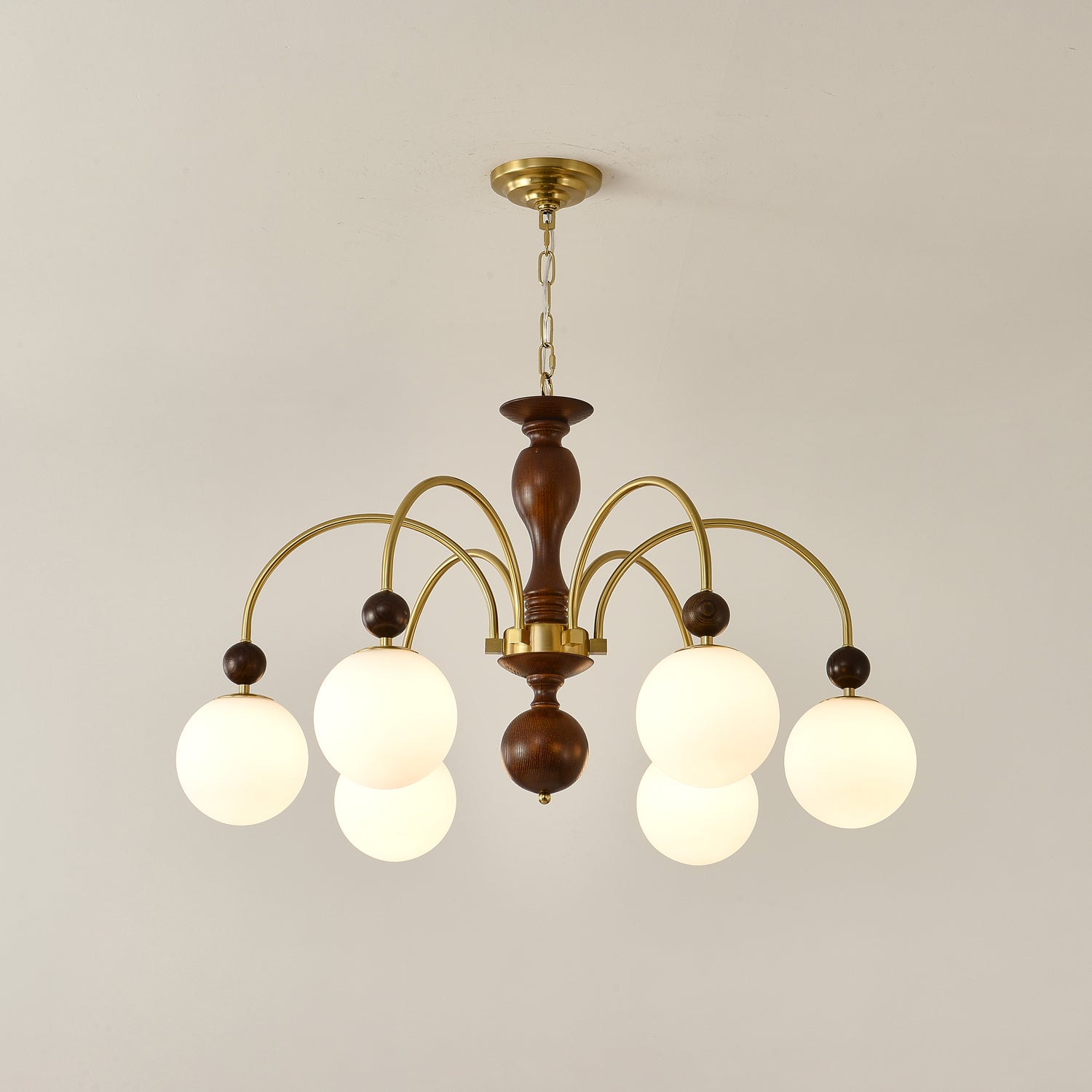Archway Walnut Color Chandelier Chandelier