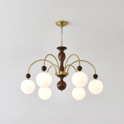 Archway Walnut Color Chandelier Chandelier