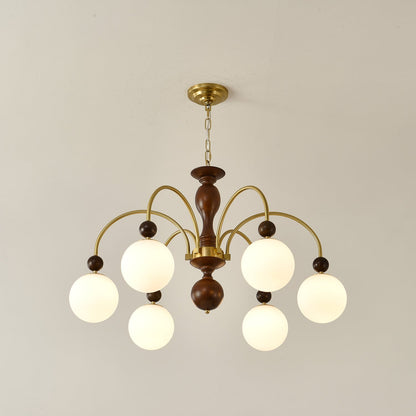 Archway Walnut Color Chandelier Chandelier