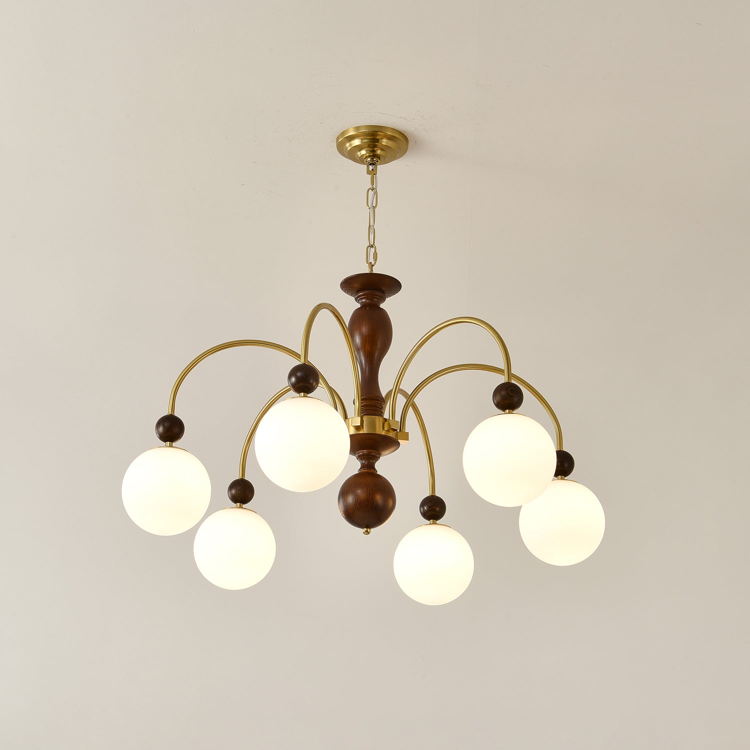 Archway Walnut Color Chandelier Chandelier