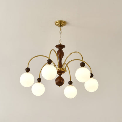 Archway Walnut Color Chandelier Chandelier