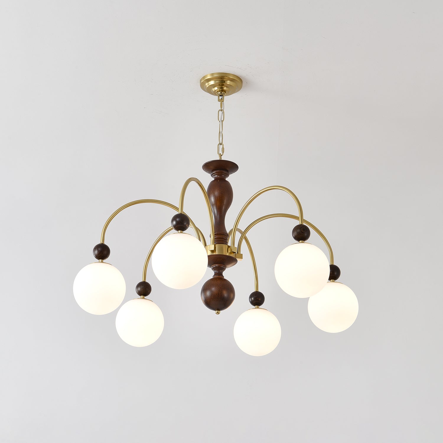 Archway Walnut Color Chandelier Chandelier