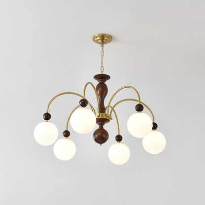 Archway Walnut Color Chandelier Chandelier