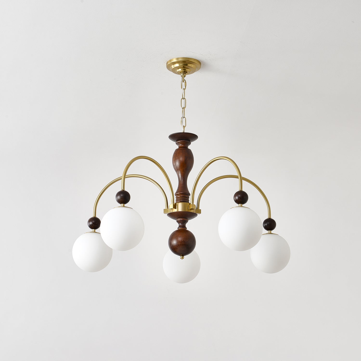 Archway Walnut Color Chandelier Chandelier