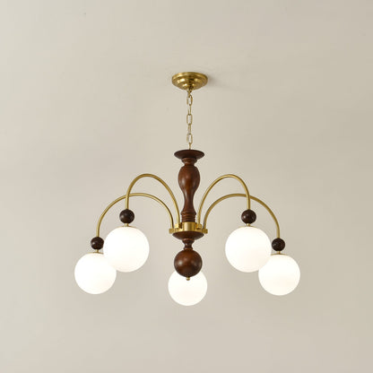 Archway Walnut Color Chandelier Chandelier