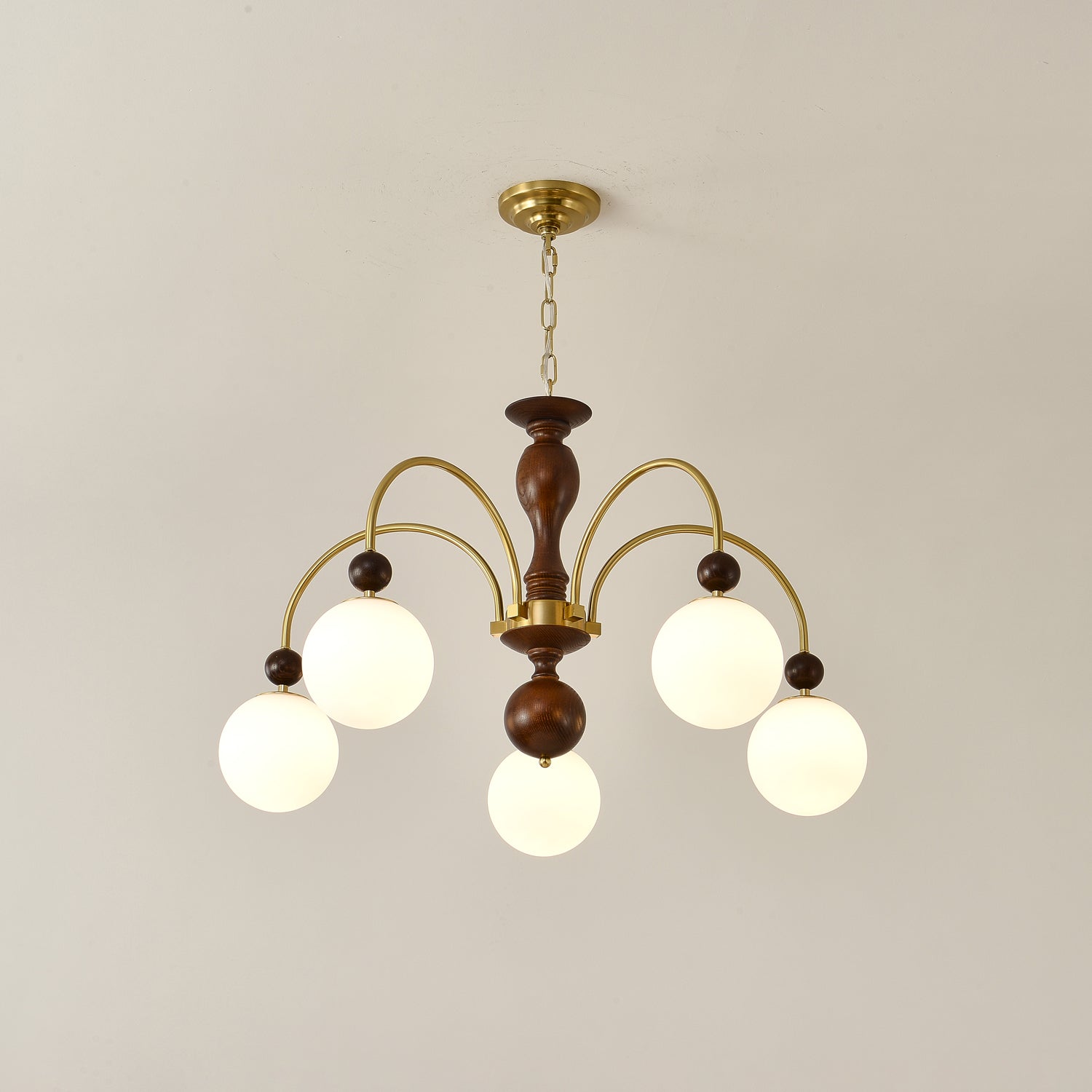 Archway Walnut Color Chandelier Chandelier