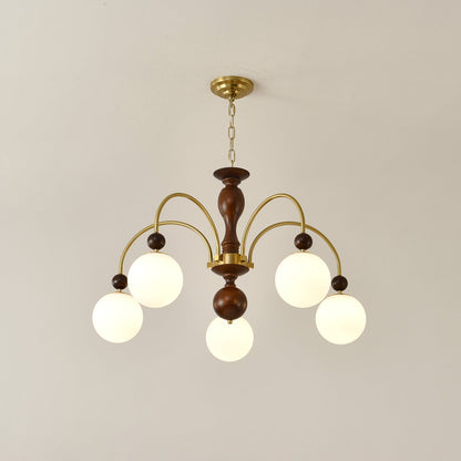 Archway Walnut Color Chandelier Chandelier