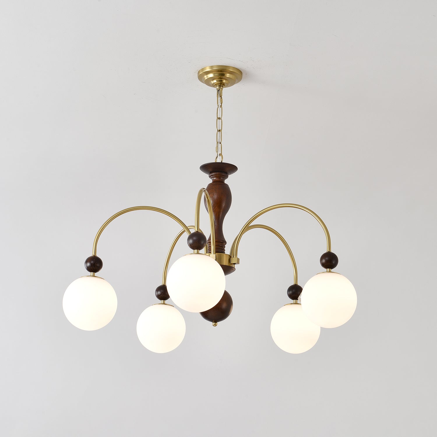 Archway Walnut Color Chandelier Chandelier