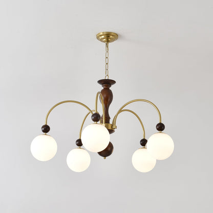 Archway Walnut Color Chandelier Chandelier
