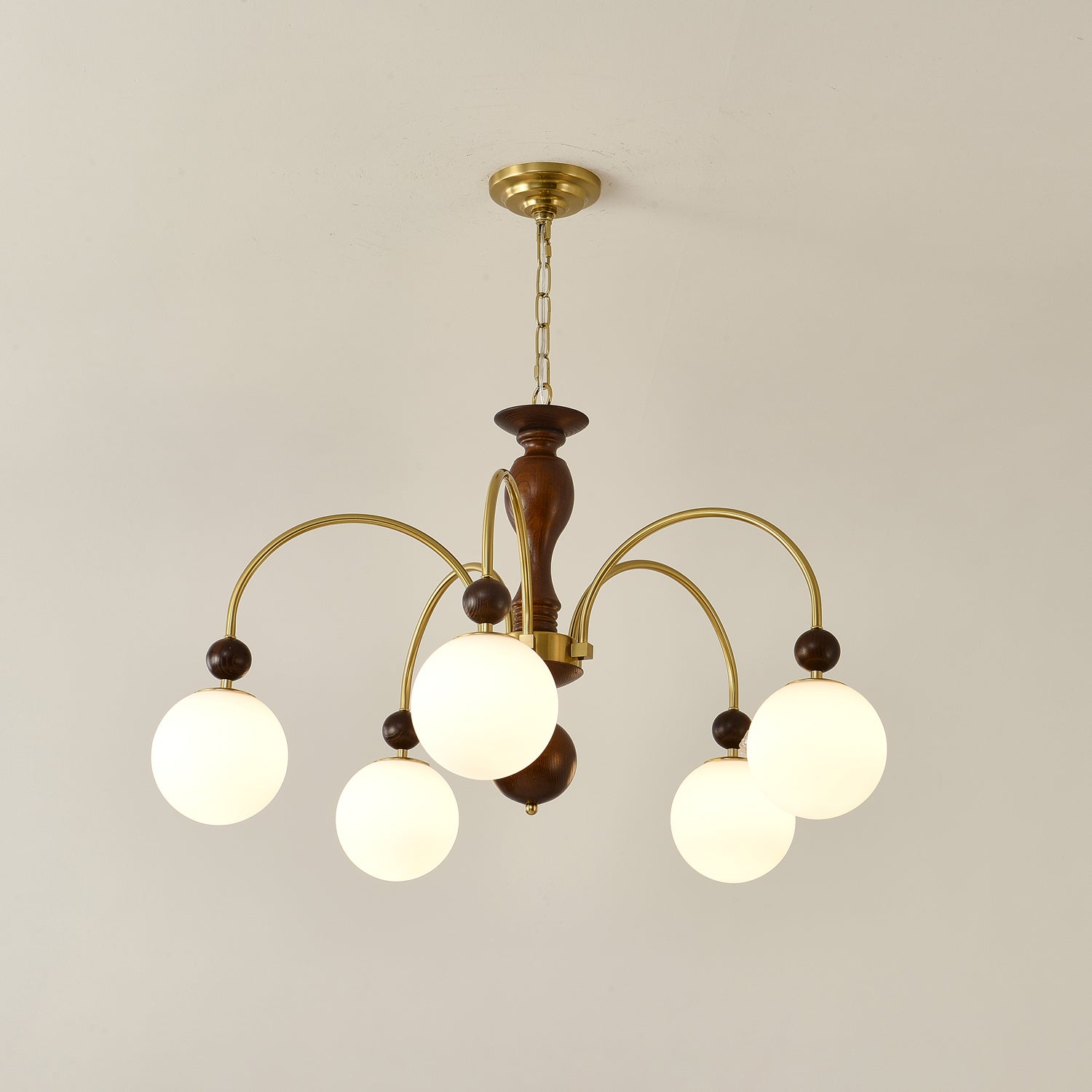 Archway Walnut Color Chandelier Chandelier