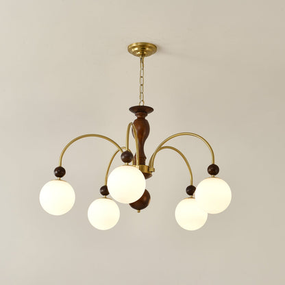 Archway Walnut Color Chandelier Chandelier