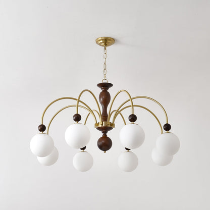 Archway Walnut Color Chandelier Chandelier