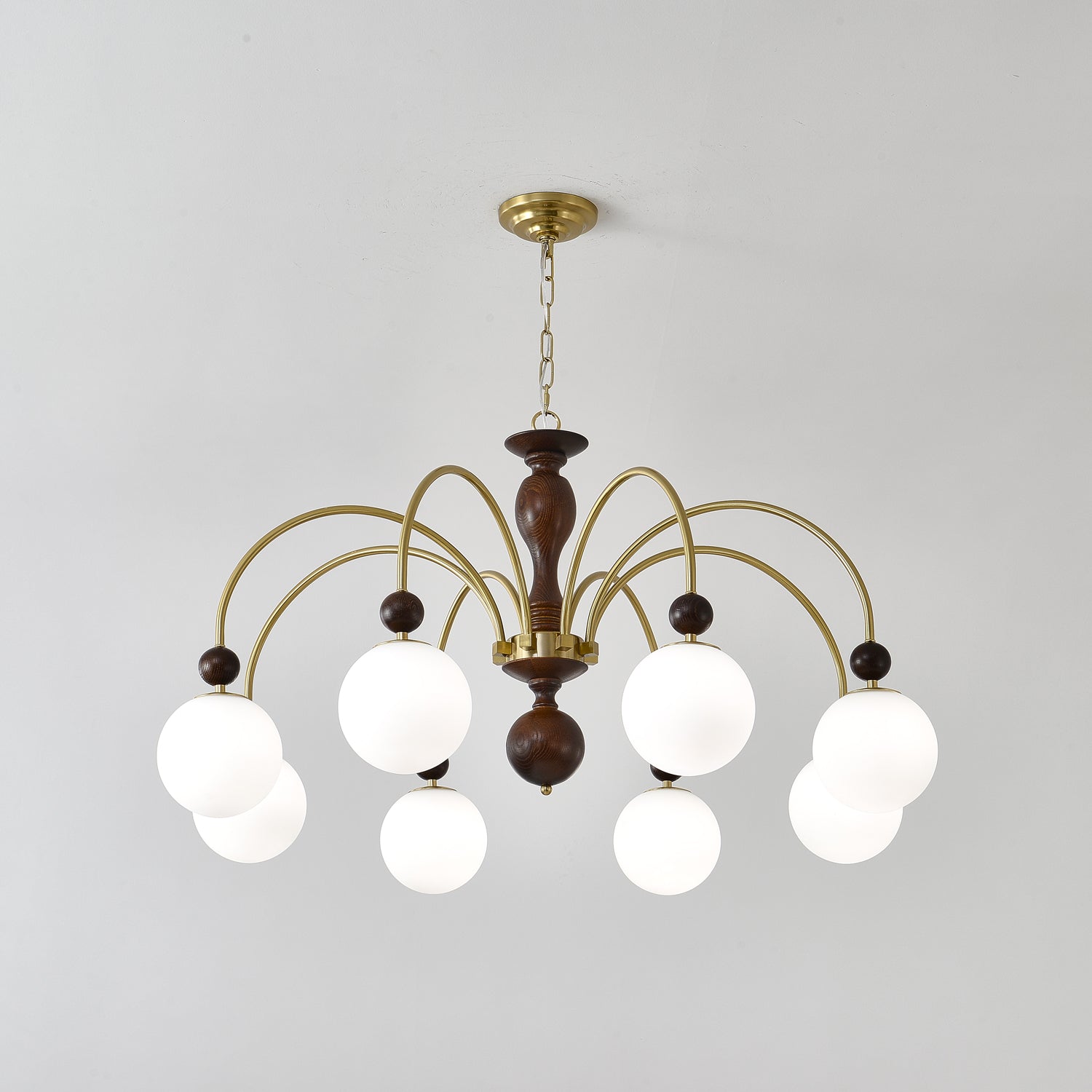 Archway Walnut Color Chandelier Chandelier