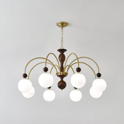 Archway Walnut Color Chandelier Chandelier