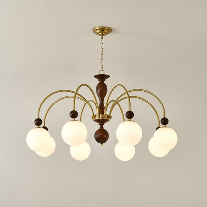 Archway Walnut Color Chandelier Chandelier