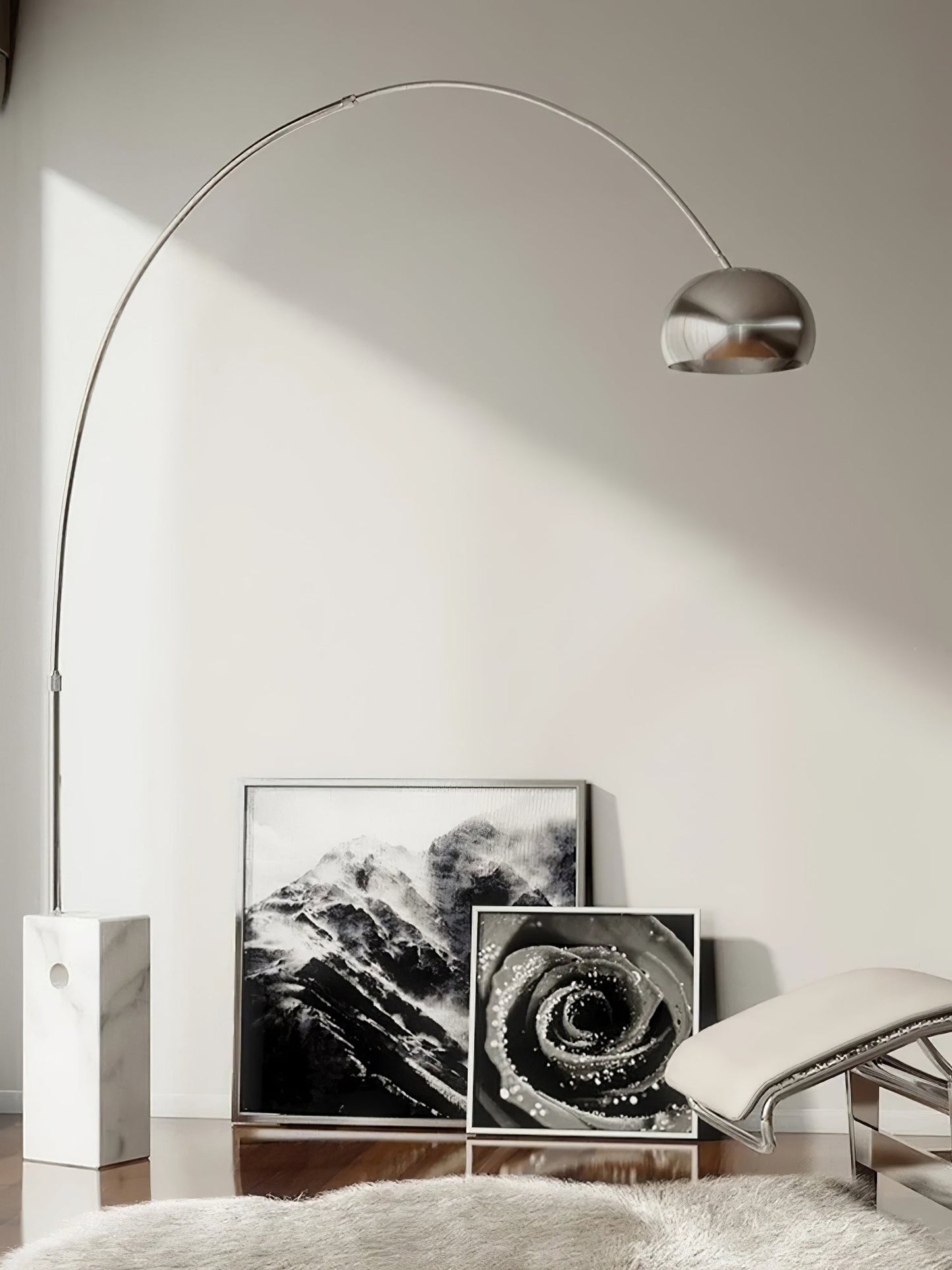 Arcadia Luxe Floor Lamp W 66.9″ x H 74.8″/ W 170cm x H 190cm / Round Pipe / US plug Floor lamp