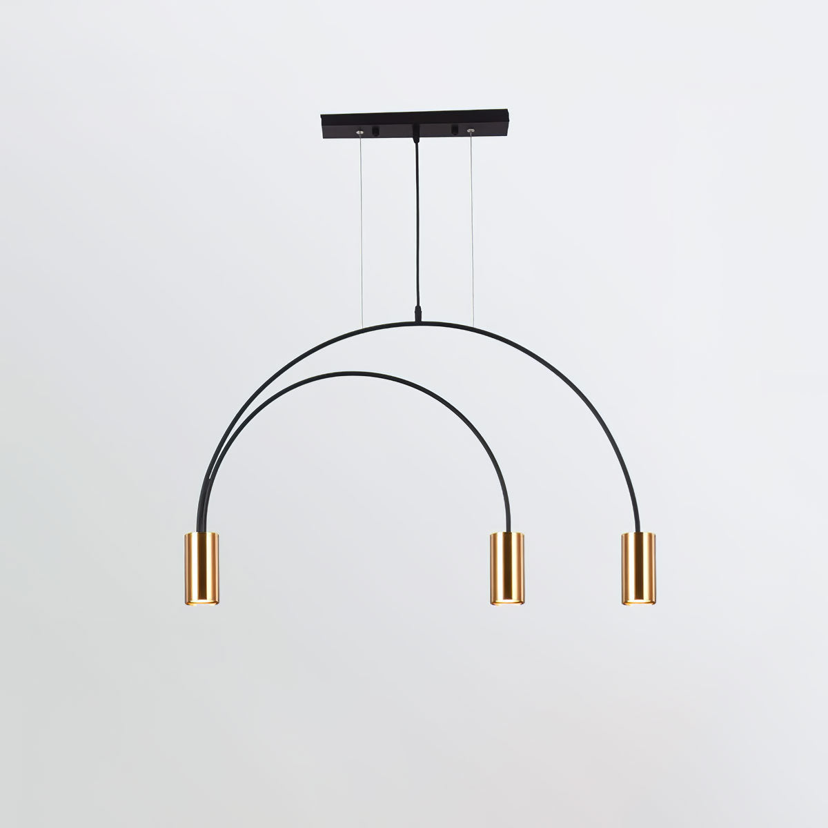 Arcs Pendant Light 3heads L 34.3″ x H 20.5″ / Arch L 87cm x H 52cm / Gold & Black Pendant light