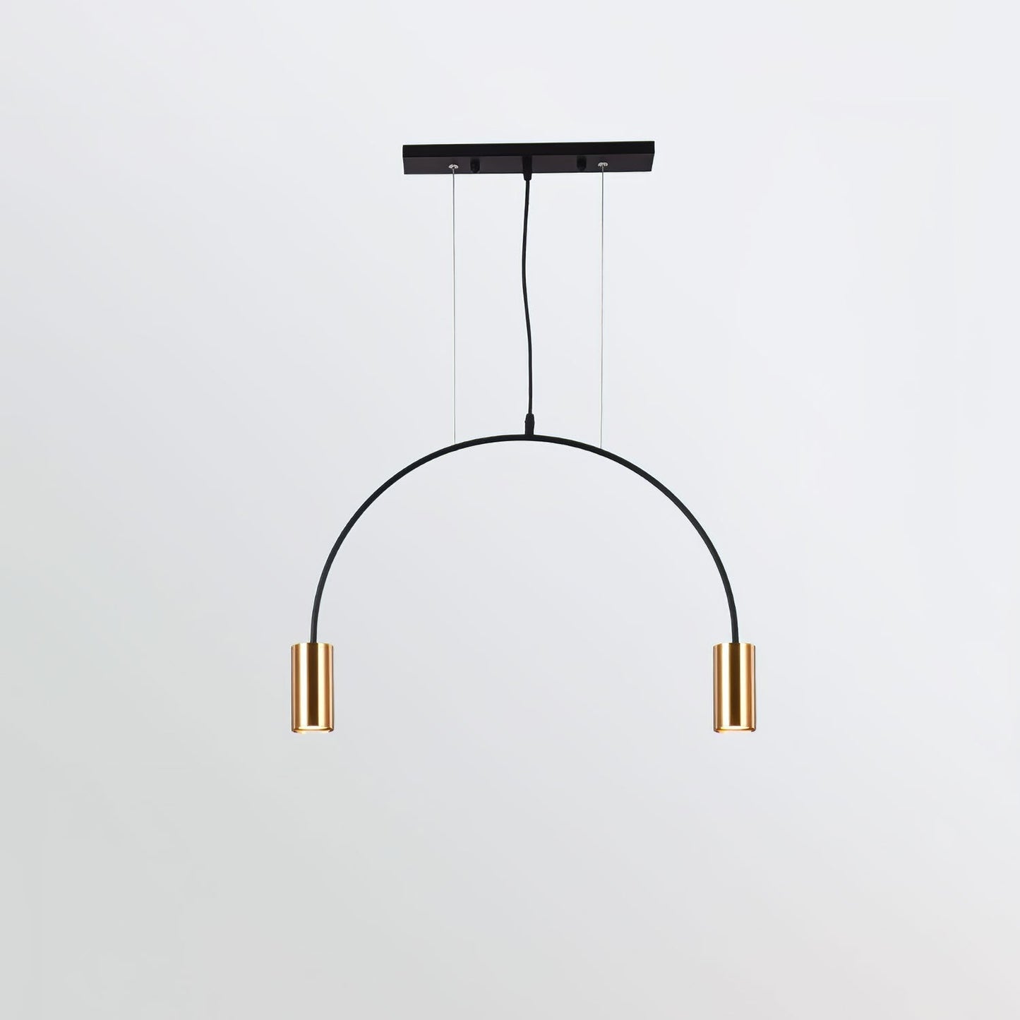 Arcs Pendant Light 2heads L 24.8″ x H 15.7″ / Arch L 63cm x H 40cm / Gold & Black Pendant light