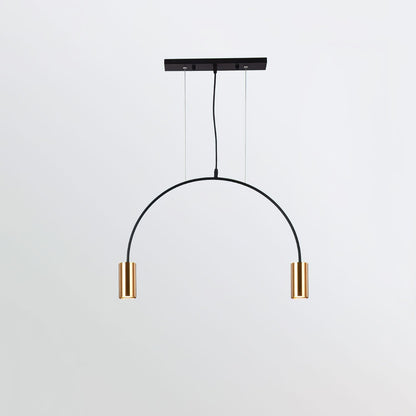 Arcs Pendant Light 2heads L 24.8″ x H 15.7″ / Arch L 63cm x H 40cm / Gold & Black Pendant light