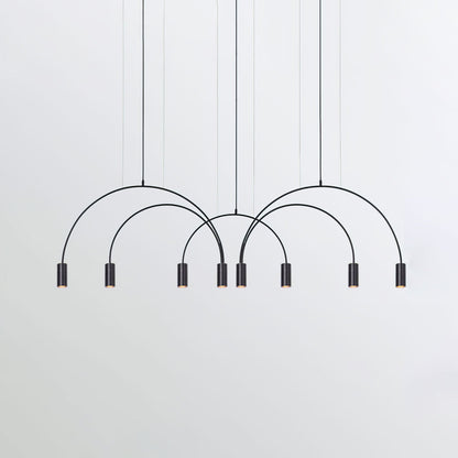 Arcs Pendant Light 8heads L 78.7″ x H 20.5″ / L 200cm x H 52cm / Black Pendant light